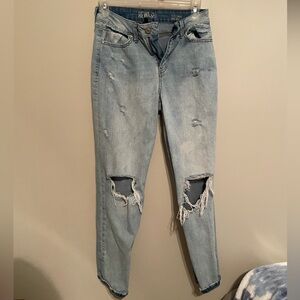 High rise curve jeans